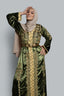 Caftan goud en groene bewerking